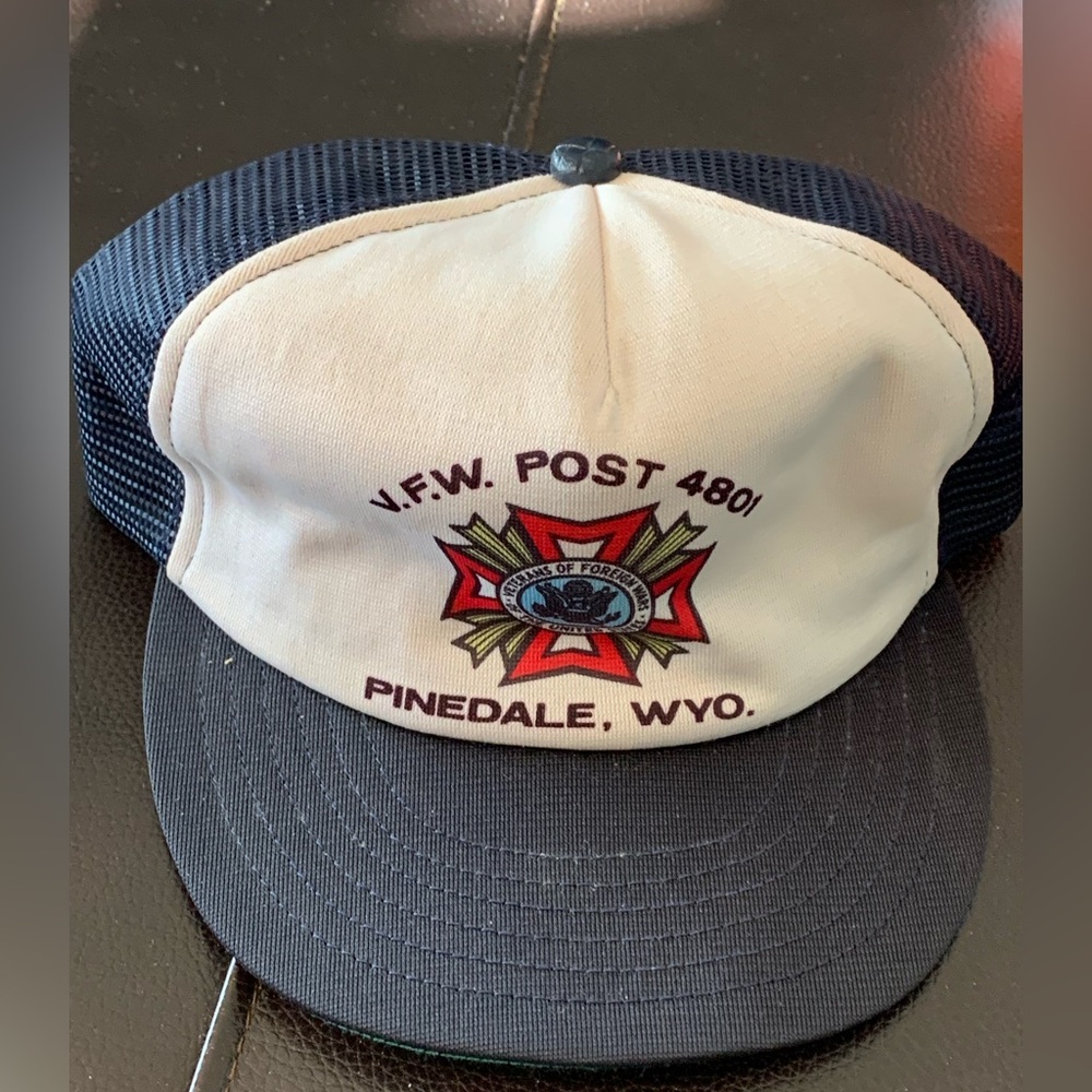 Vintage VFW Post 4801 Pinedale Wyoming Snapback Trucker Hat Baseball Cap Lid